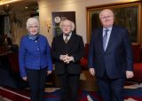 Retirement event with President Higgins