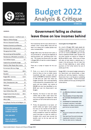 Budget 2022 - Analysis & Critique