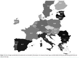 Poverty Rates Across the EU Countries, 2021 (Eurostat data) 